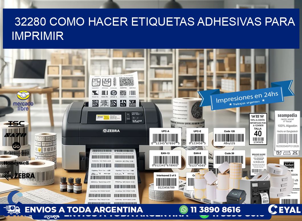 32280 Como hacer etiquetas adhesivas para imprimir