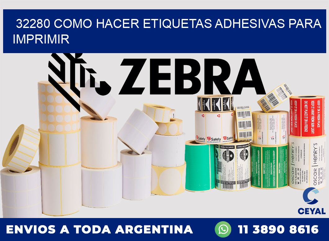32280 Como hacer etiquetas adhesivas para imprimir