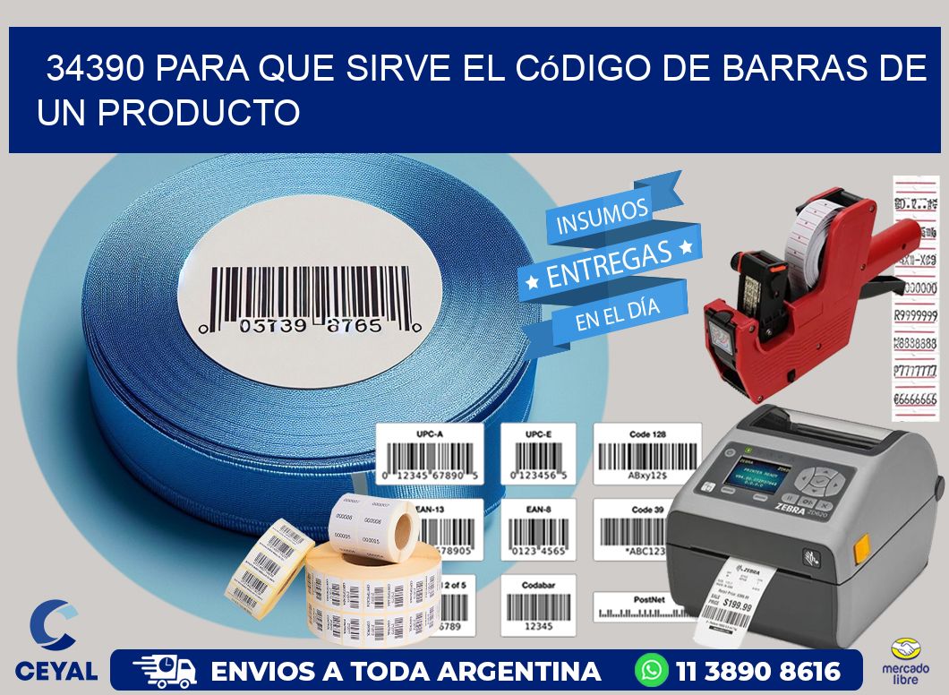 34390 Para que sirve el código de barras de un producto