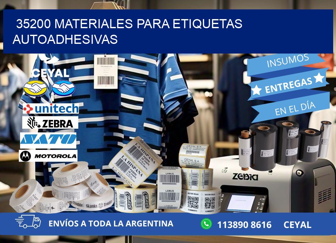 35200 materiales para etiquetas autoadhesivas