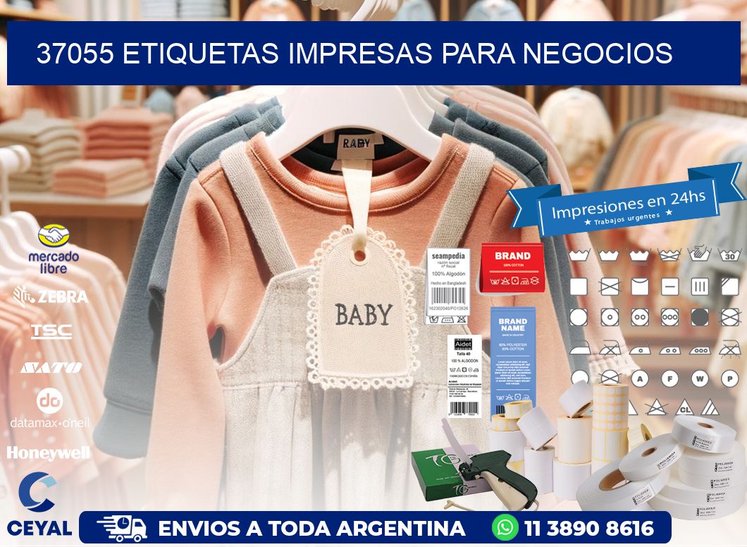 37055 etiquetas impresas para negocios