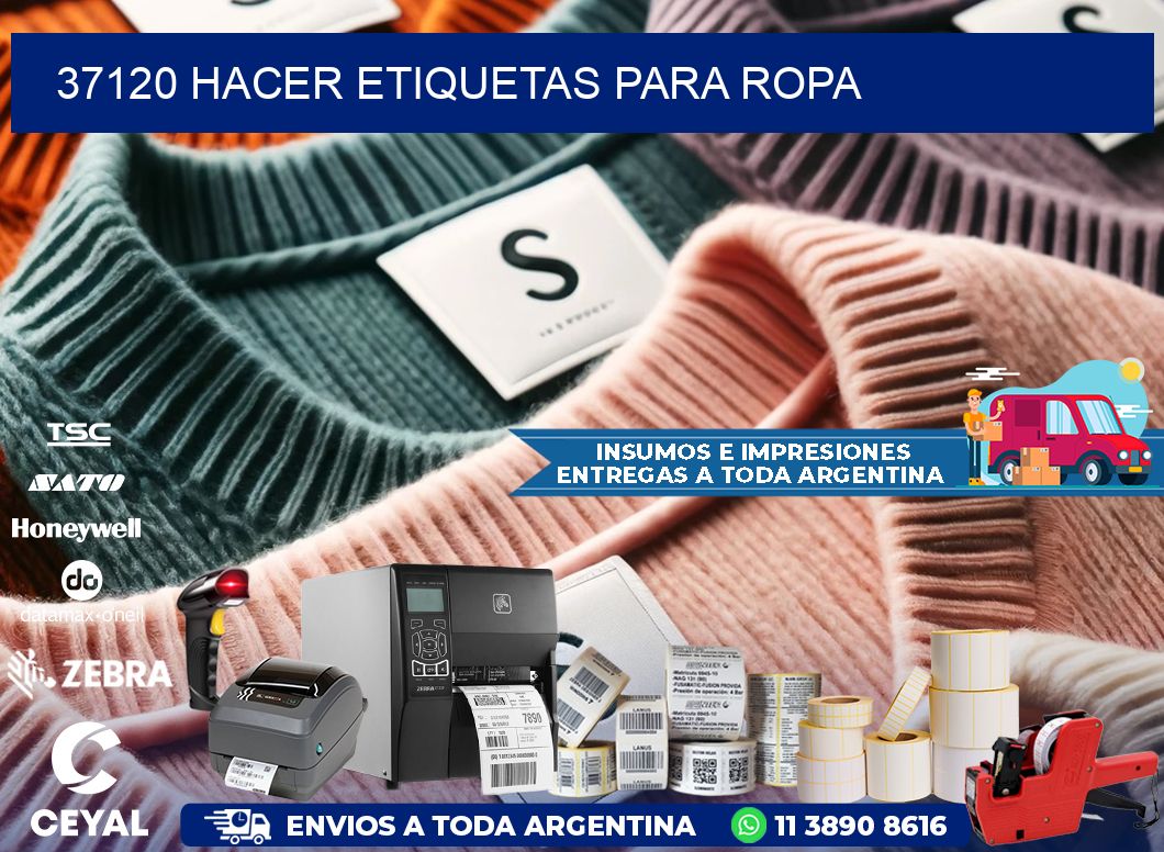 37120 Hacer etiquetas para ropa