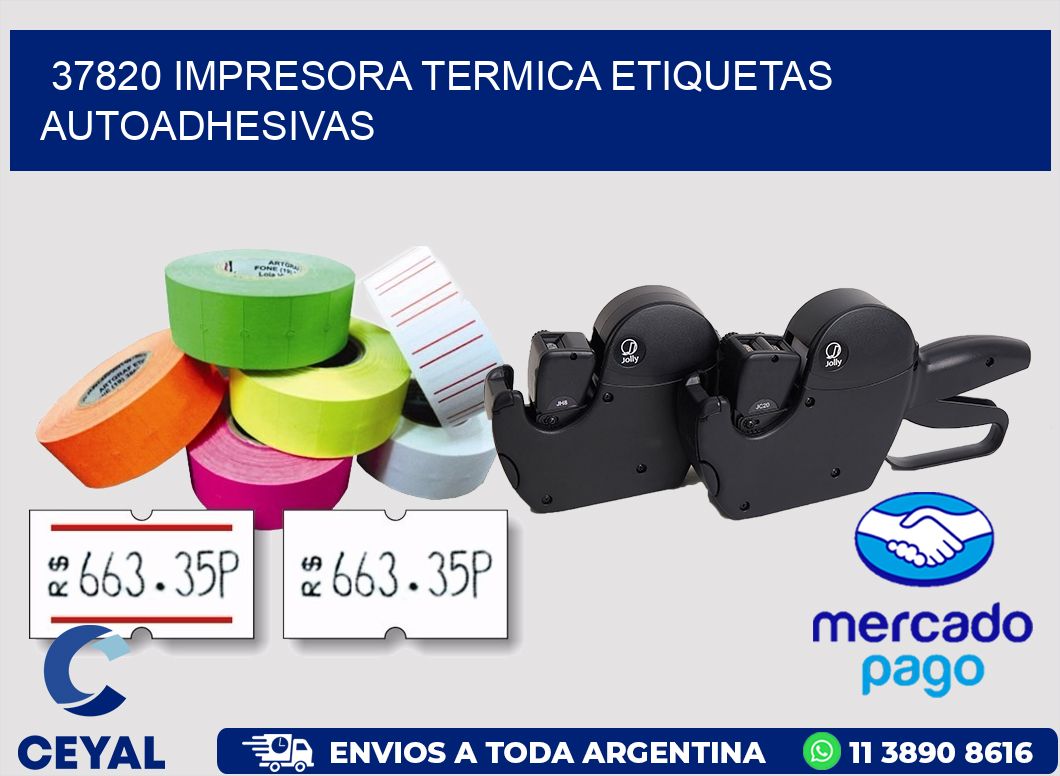 37820 Impresora termica etiquetas autoadhesivas