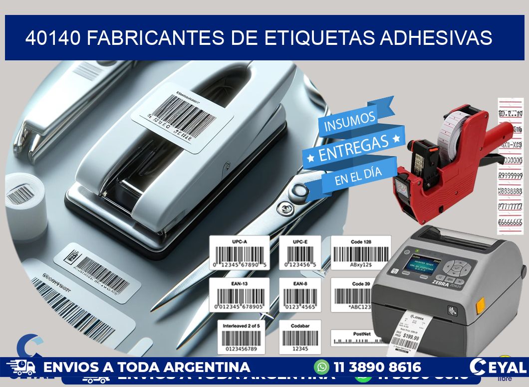 40140 Fabricantes de etiquetas adhesivas