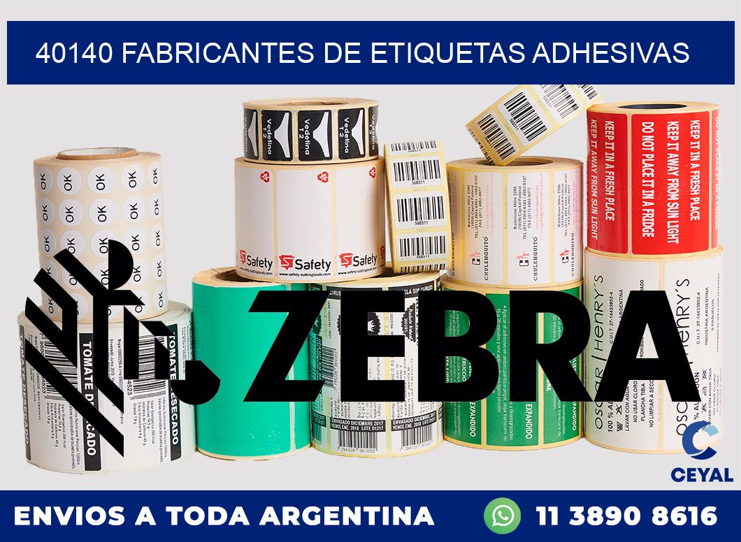 40140 Fabricantes de etiquetas adhesivas