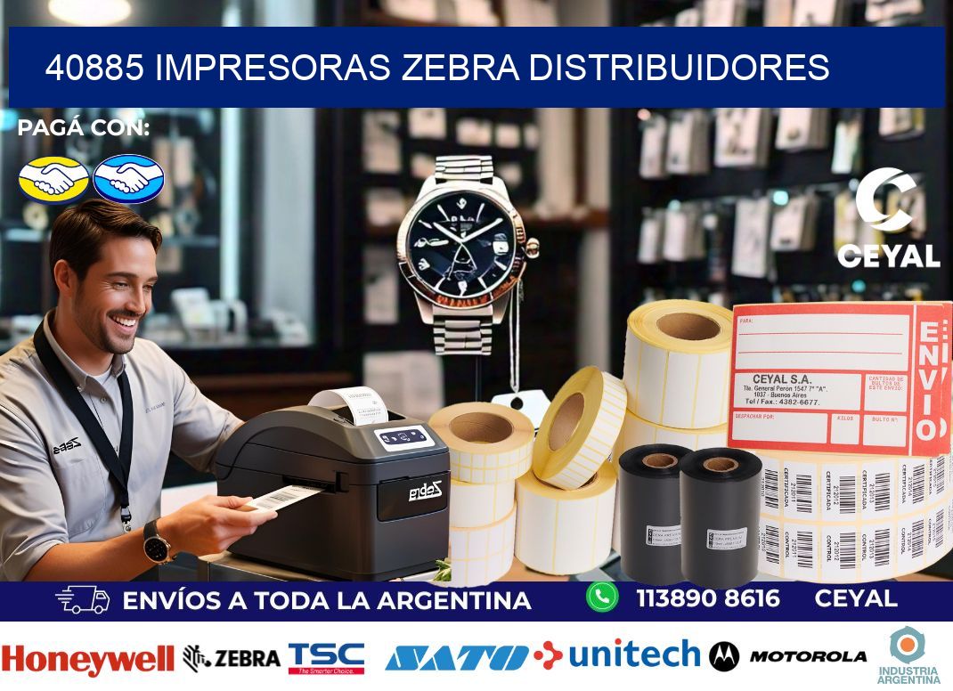 40885 impresoras Zebra distribuidores