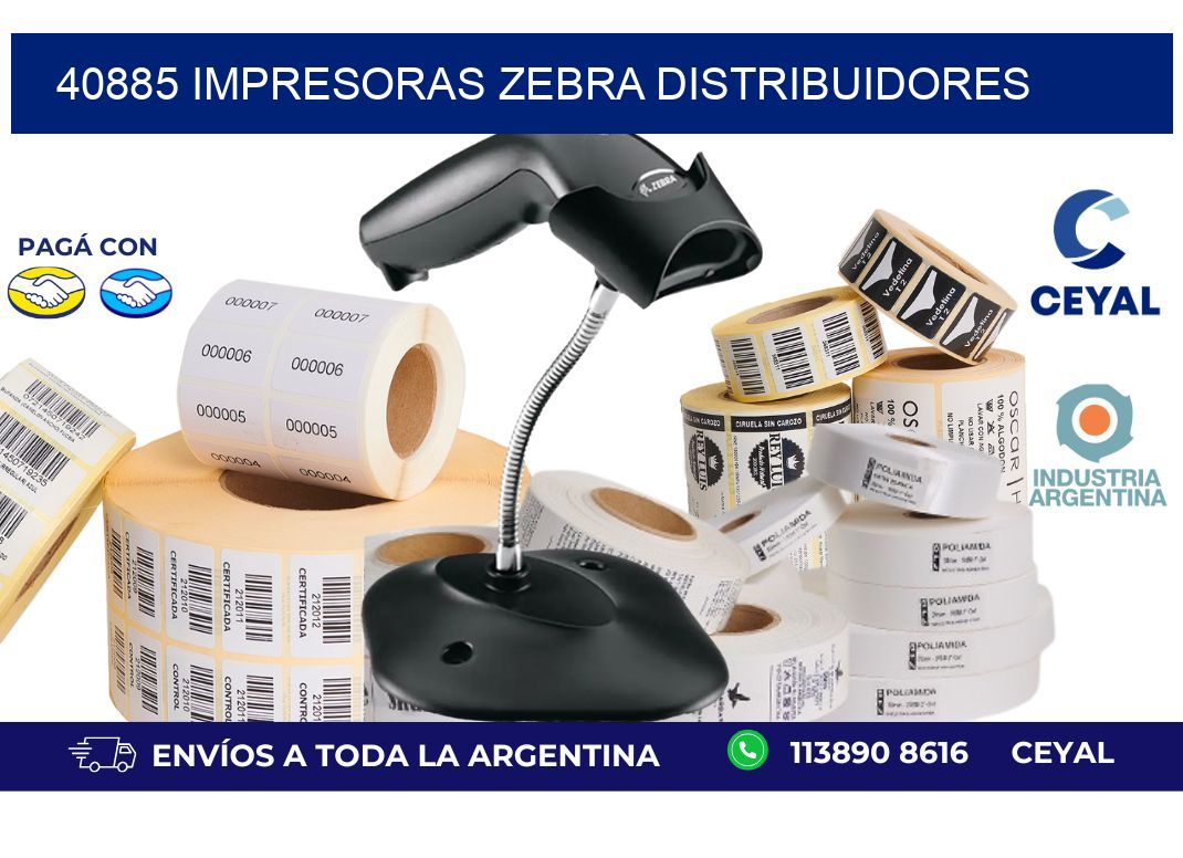 40885 impresoras Zebra distribuidores