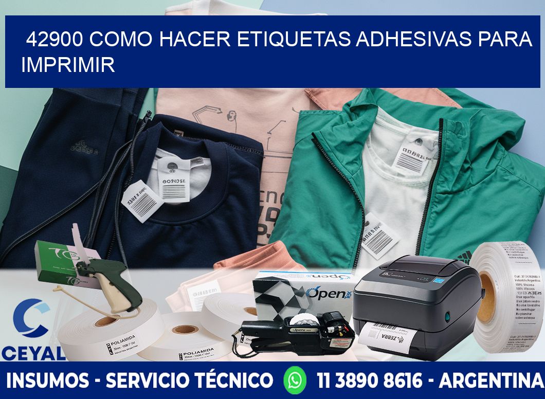 42900 Como hacer etiquetas adhesivas para imprimir