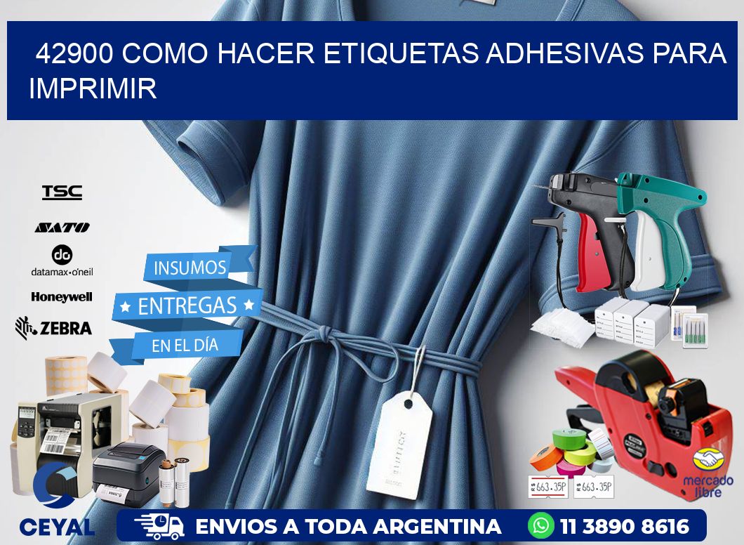 42900 Como hacer etiquetas adhesivas para imprimir