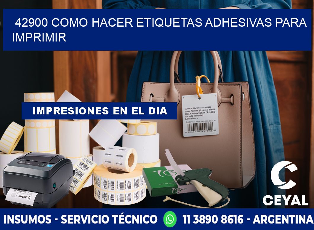 42900 Como hacer etiquetas adhesivas para imprimir