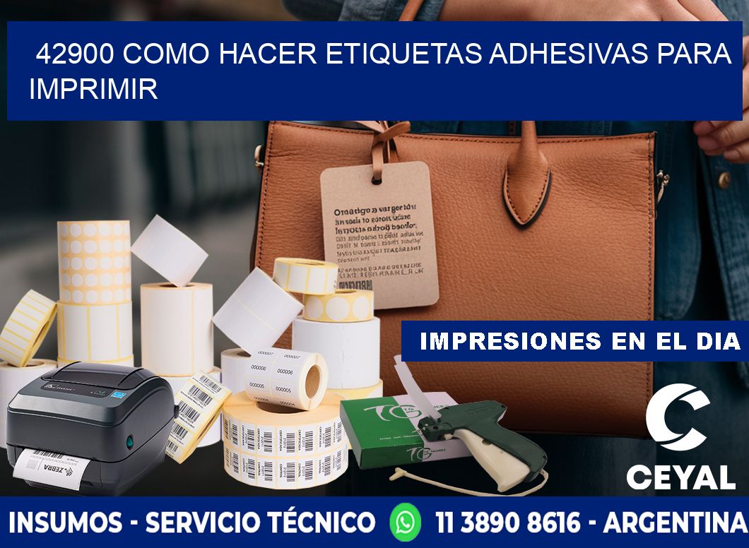 42900 Como hacer etiquetas adhesivas para imprimir