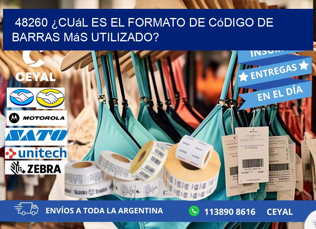 48260 ¿Cuál es el formato de código de barras más utilizado?