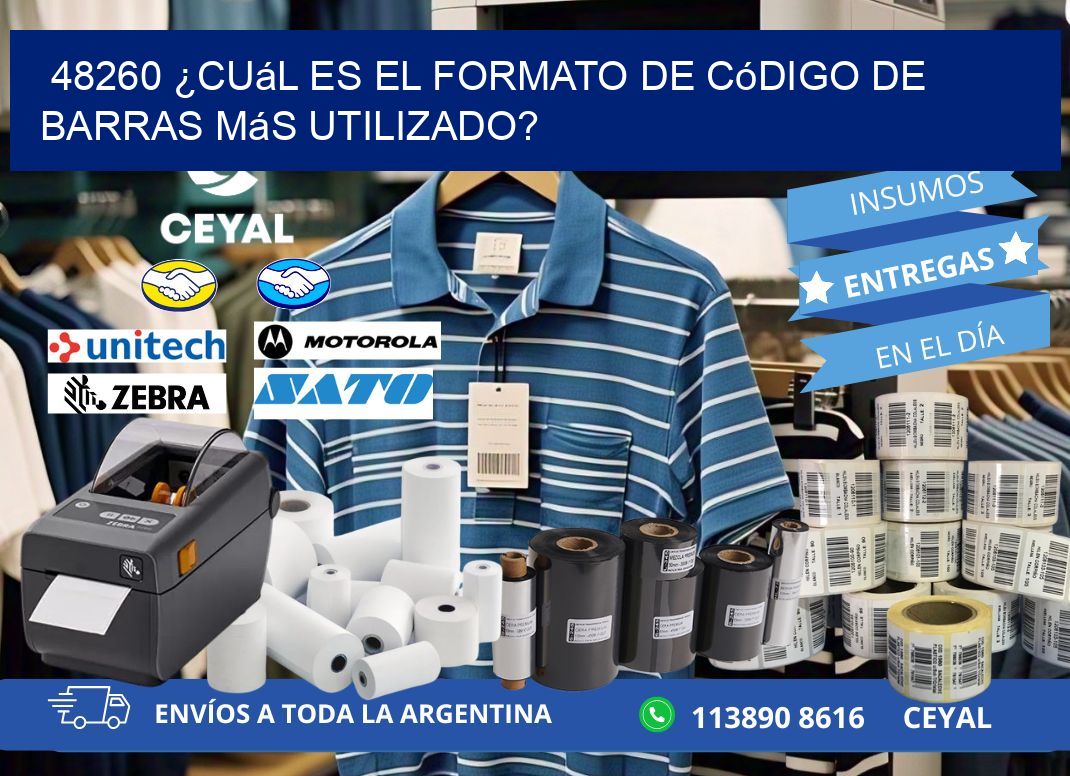 48260 ¿Cuál es el formato de código de barras más utilizado?