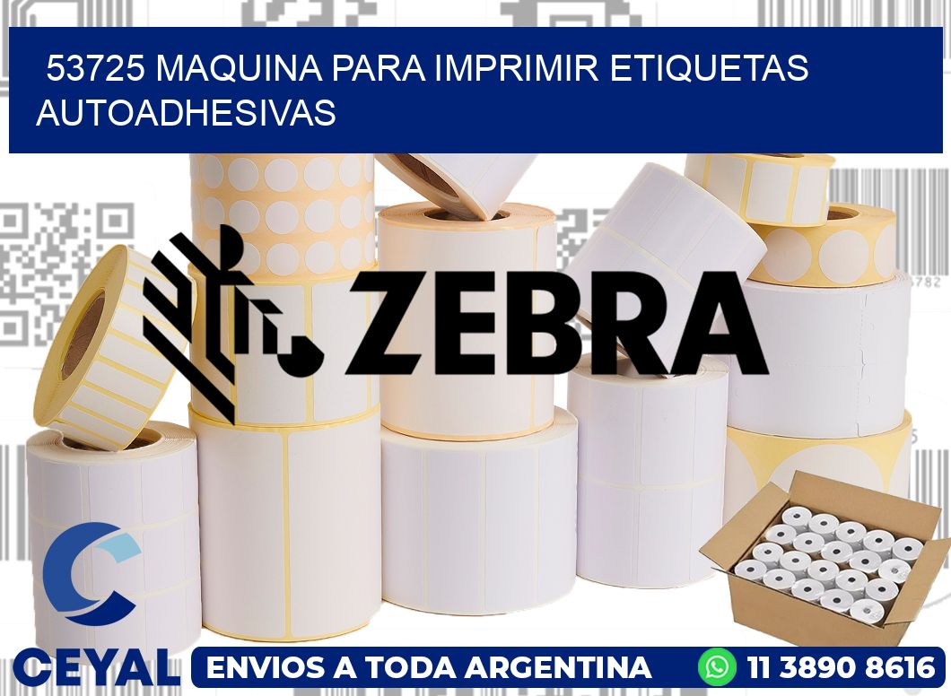 53725 maquina para imprimir etiquetas autoadhesivas
