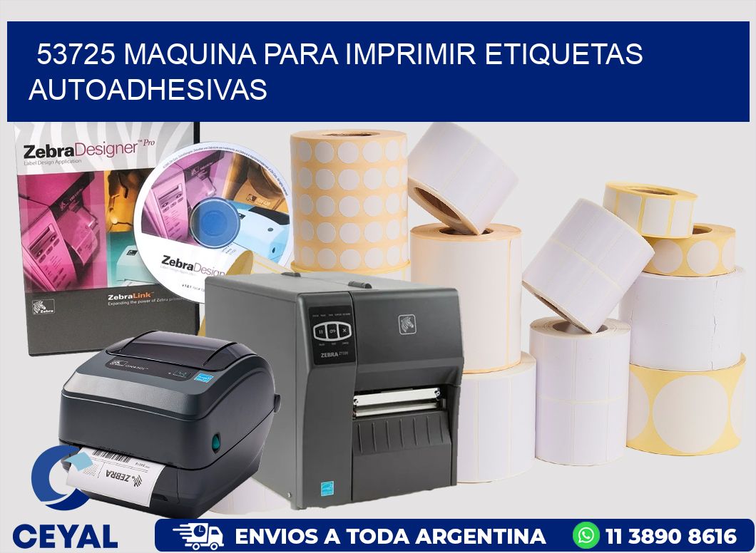 53725 maquina para imprimir etiquetas autoadhesivas