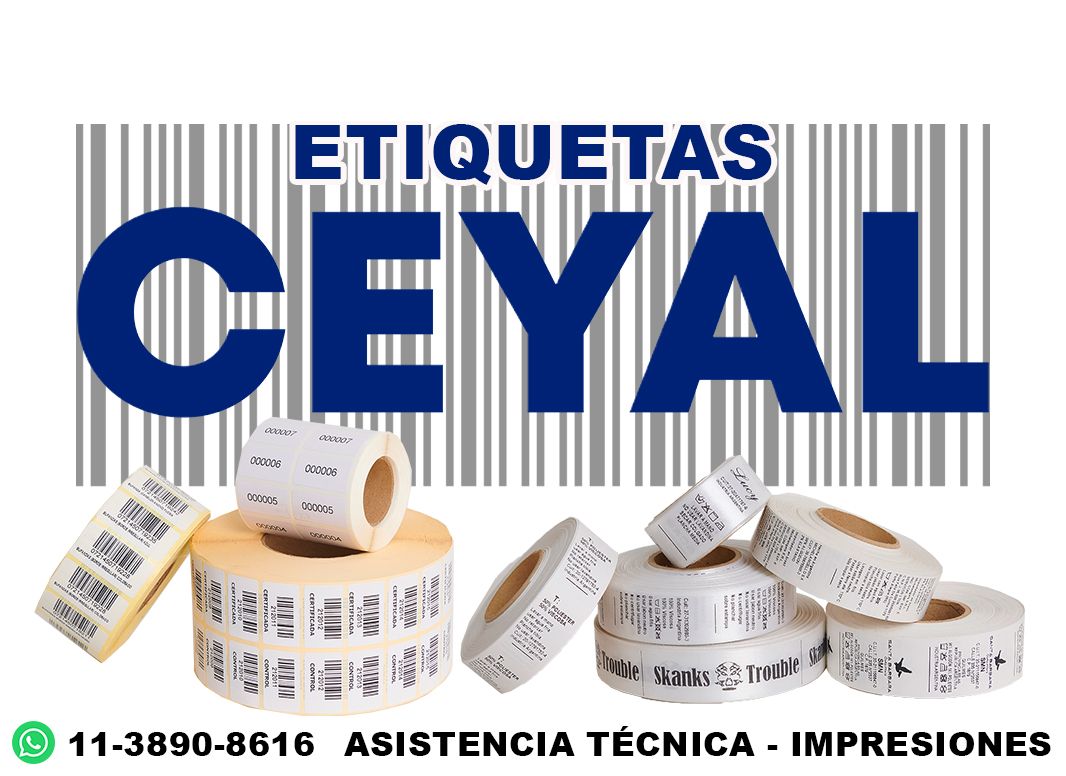 58980 etiqueta de tela zebra