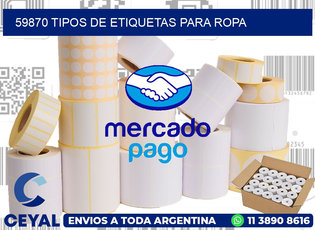 59870 tipos de etiquetas para ropa