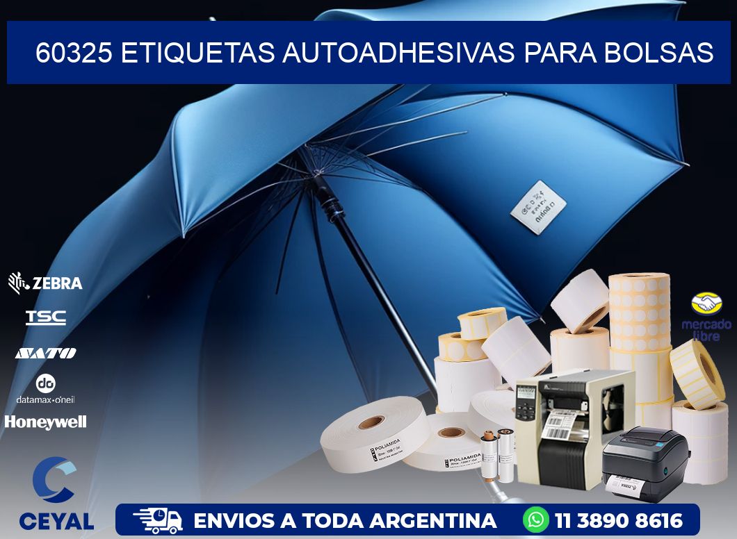 60325 etiquetas autoadhesivas para bolsas