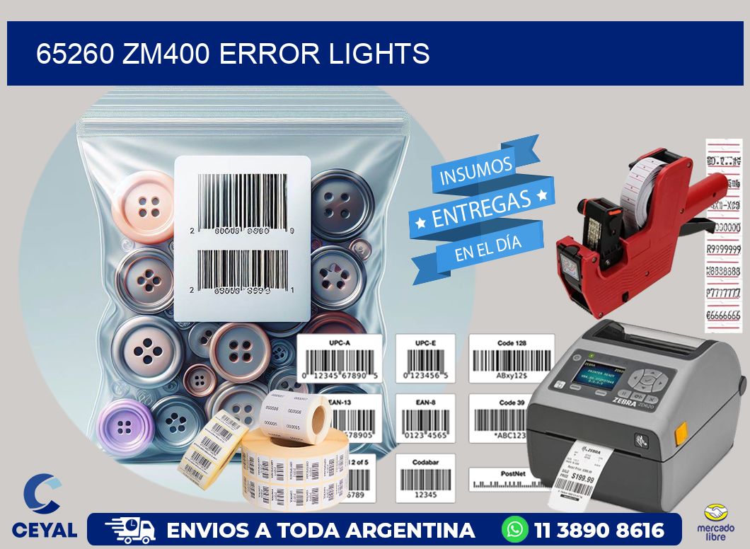 65260 ZM400 error lights