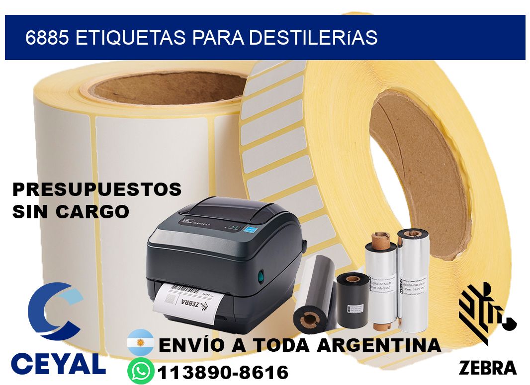 6885 Etiquetas para destilerías