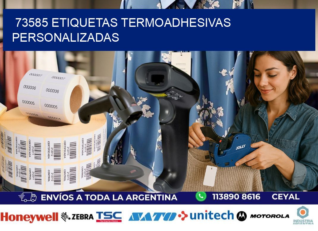 73585 Etiquetas termoadhesivas personalizadas