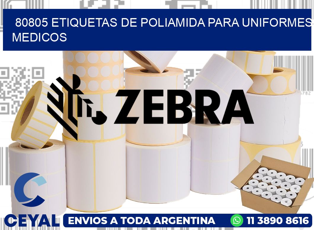 80805 Etiquetas de poliamida para uniformes medicos