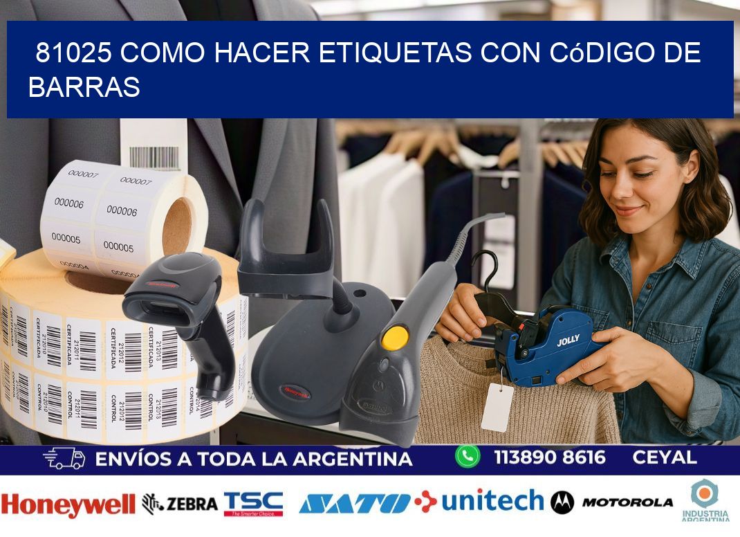 81025 Como hacer etiquetas con código de barras