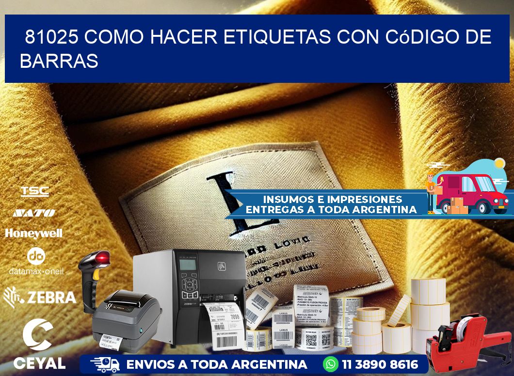 81025 Como hacer etiquetas con código de barras