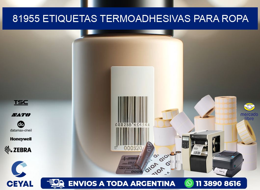81955 Etiquetas termoadhesivas para ropa