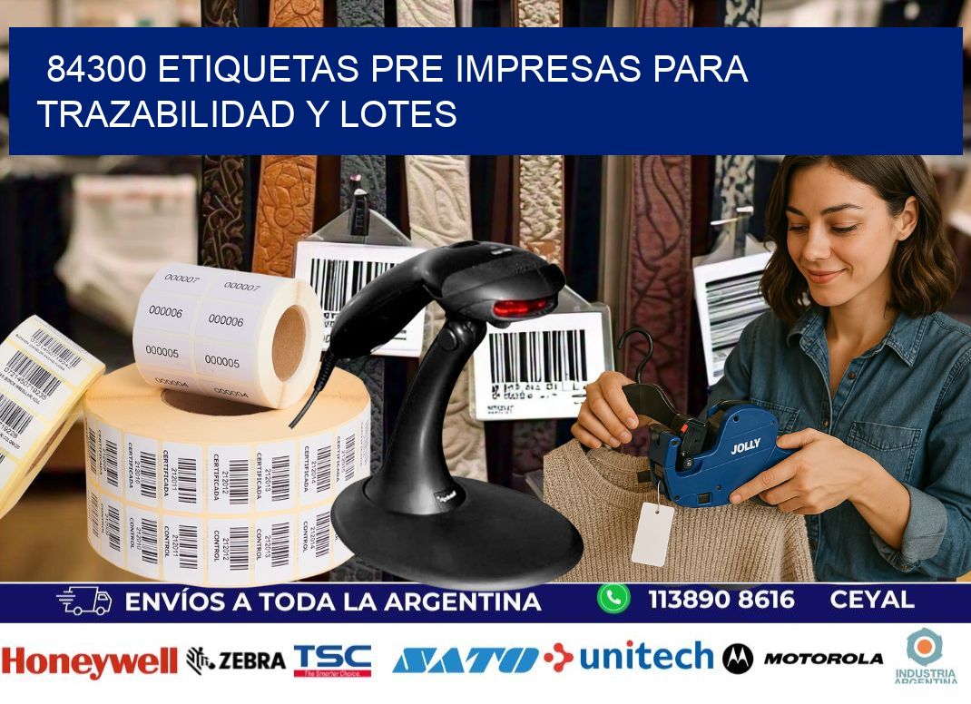 84300 etiquetas pre impresas para trazabilidad y lotes
