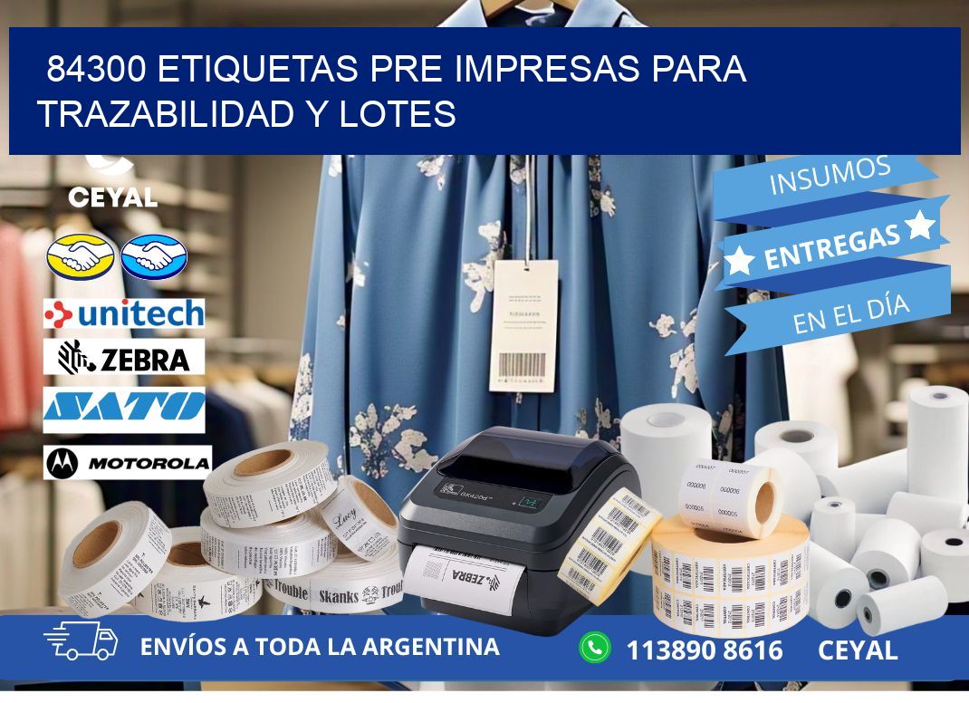 84300 etiquetas pre impresas para trazabilidad y lotes