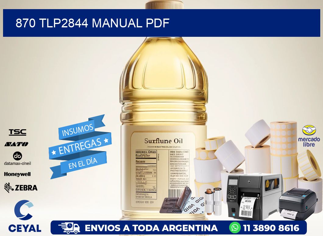 870 TLP2844 manual PDF