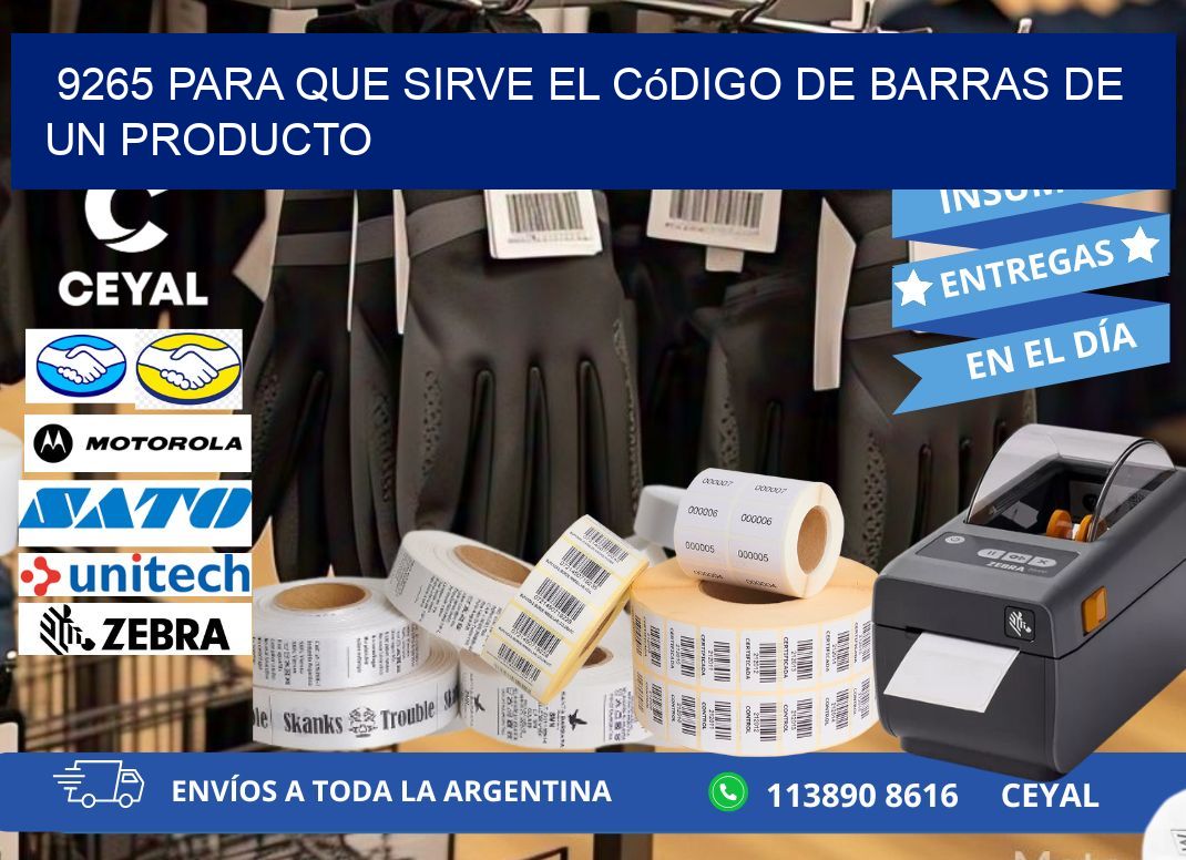 9265 Para que sirve el código de barras de un producto