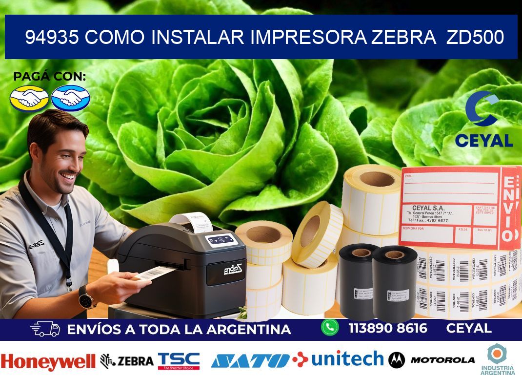 94935 Como instalar impresora Zebra  ZD500