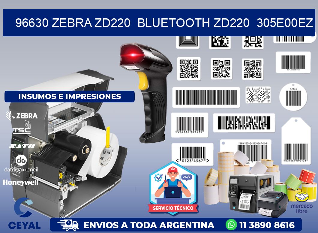 96630 Zebra ZD220  Bluetooth ZD220  305E00EZ