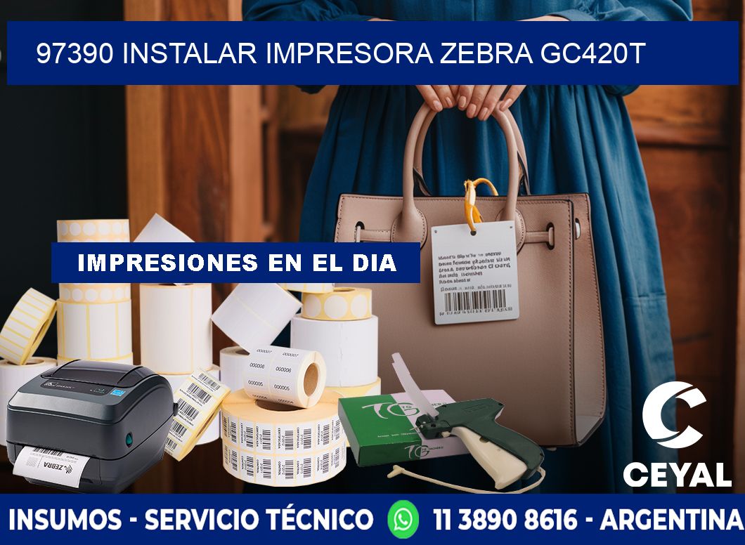 97390 Instalar impresora Zebra GC420t