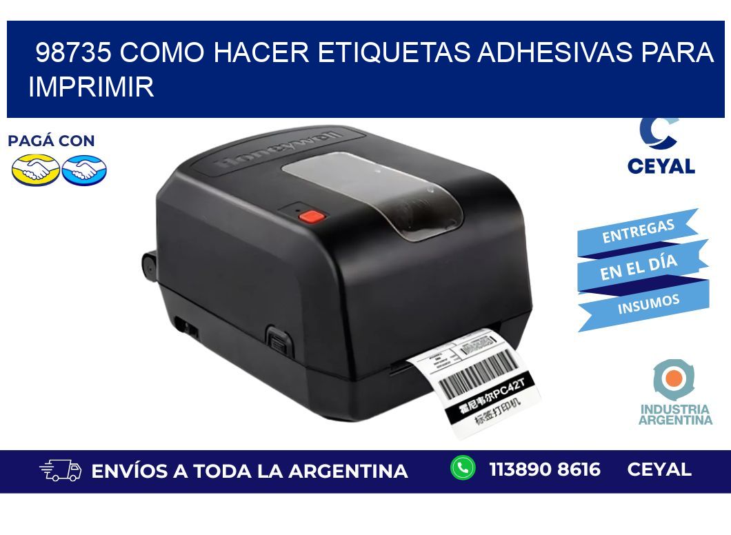 98735 Como hacer etiquetas adhesivas para imprimir