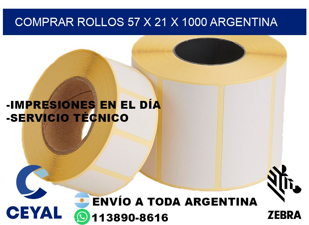 Comprar Rollos 57 x 21 x 1000 argentina