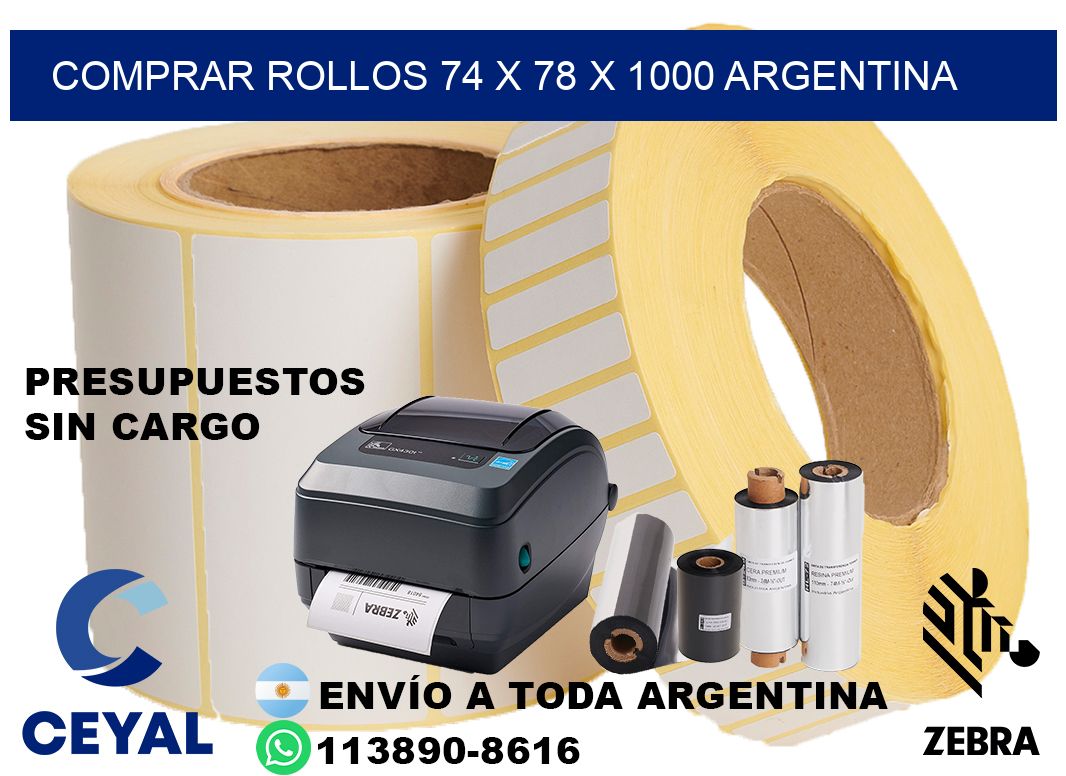 Comprar Rollos 74 x 78 x 1000 argentina