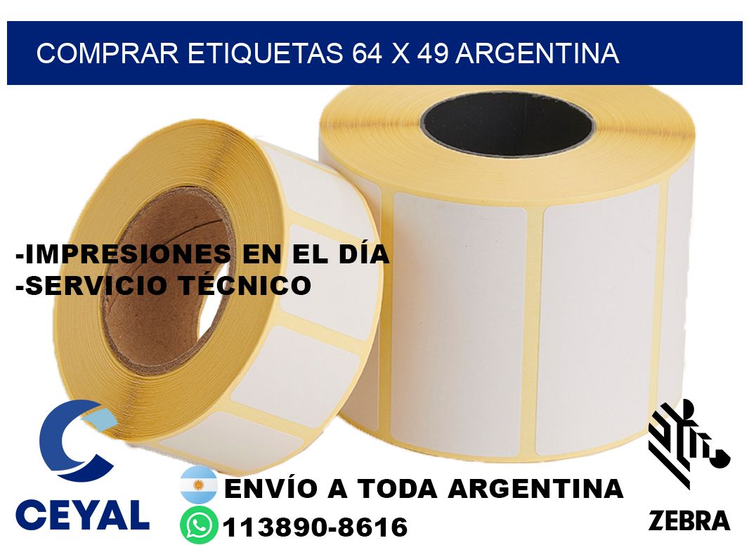 Comprar etiquetas 64 x 49 argentina