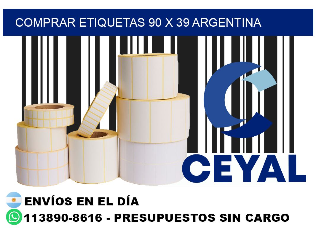 Comprar etiquetas 90 x 39 argentina
