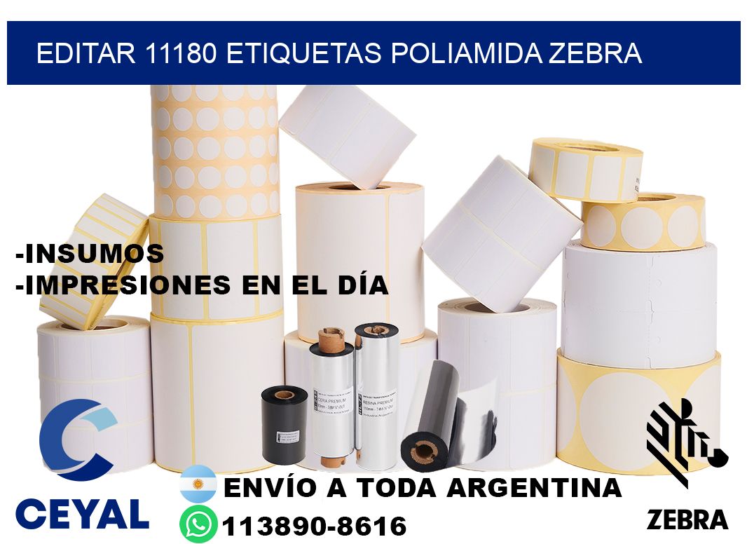 EDITAR 11180 ETIQUETAS POLIAMIDA ZEBRA