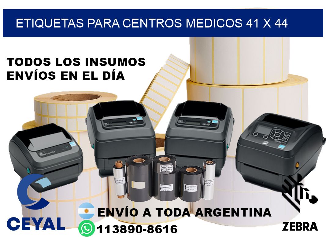 ETIQUETAS PARA CENTROS MEDICOS 41 x 44