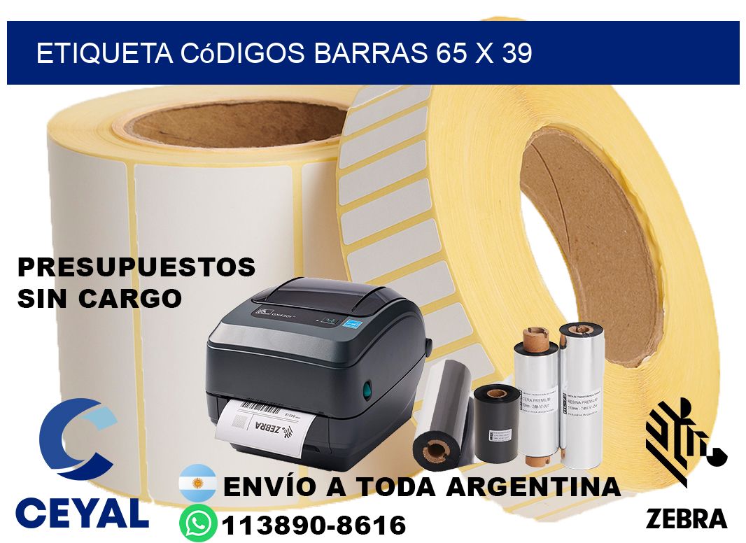 etiqueta códigos barras 65 x 39