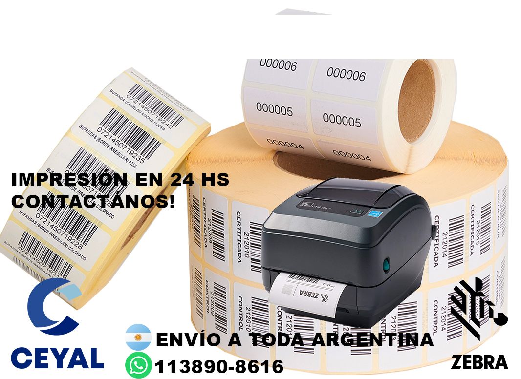 etiquetas personalizada  79 x 90 x 1000