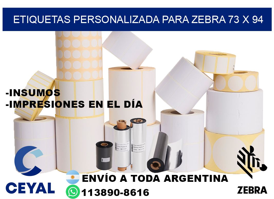 etiquetas personalizada para zebra 73 x 94