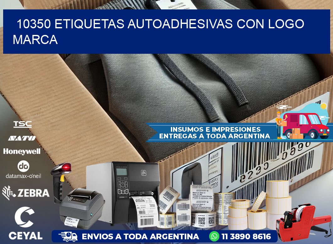 10350 etiquetas autoadhesivas con logo marca
