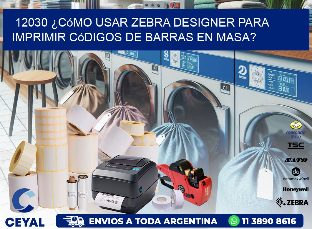 12030 ¿Cómo usar Zebra Designer para imprimir códigos de barras en masa?