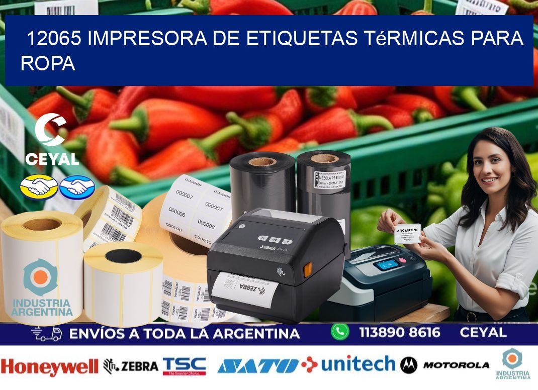 12065 impresora de etiquetas térmicas para ropa