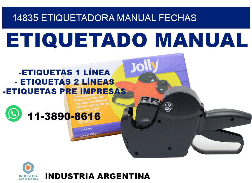14835 etiquetadora manual fechas